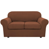 PrimeBeau Thicker Jacquard Fabric 3 Pieces Loveseat & Oversize Loveseat Covers for 2 Cushion Sofa Couch Slipcovers (Base Cover Plus 2 Seat Cushion Covers)