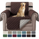H.Versailtex Reversible Sofa Covers Water Repellent Chair Slipcover for Dogs Pets Furniture Protector