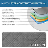 PrimeBeau 100% Waterproof Sofa Cover Protector | Couch Slipcover for 3 Cushion Couch | Non Slip Backing, Adjustable Strap | 5-Layers Material | Fits Seat Width up to 68"