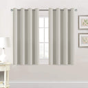 H.Versailtex 2 Panels Blackout Curtains Thermal Insulated Grommet Top Solid Color Curtains