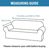 PrimeBeau 2023 Version Sofa Cover 1-Piece Stretch Couch Covers for 3 and 4 Cushions Couch Sofa Cover Spandex Non Slip Soft Form Fit Furniture Protector with Elastic Bottom