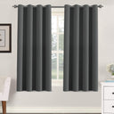 H.Versailtex 2 Panels Blackout Curtains Thermal Insulated Grommet Top Solid Color Curtains
