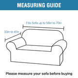 PrimeBeau 2023 Version Loveseat Cover 1-Piece Stretch Couch Covers for 2 Cushion Couch Sofa Cover Spandex Non Slip Soft Form Fit Furniture Protector with Elastic Bottom