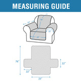 PrimeBeau 100% Waterproof Chair Slipcover Furniture Protector for Pets Kids with Non-Skid Backing, Unique Decor and Easy Care