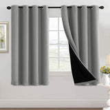 H.Versailtex Blackout Curtains for Bedroom with Black Liner 1 Panel
