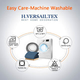 H.VERSAILTEX Reversible Quilted Recliner Covers Recliner Chair Cover Water Resistant Furniture Protector Washable Couch Cover with Elastic Straps for Kids, Pets (Recliner, Dark Blue/Beige)