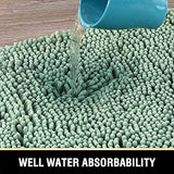 PrimeBeau Luxury Chenille Bath Mat (1 Piece with PVC Back) - Extra Soft, Absorbent, Non-Slip, Quick Dry, Washable