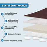 PrimeBeau 100% Waterproof Sectional Couch Covers 2-Piece Couch Cover L Shape Sofa Covers Washable for Dogs Non Slip (Loveseat）