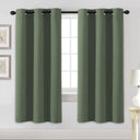 H.Versailtex 2 Panels Blackout Curtains Thermal Insulated Grommet Top Solid Color Curtains