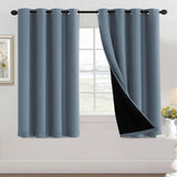 H.Versailtex Blackout Curtains for Bedroom with Black Liner 1 Panel