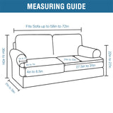 PrimeBeau Sofa Cover 3 Pieces T Cushion Loveseat Slipcovers Thick Velvet Couch Cover Furniture Protector Stretch T Cushion Sofa Covers for 2 Cushion Couch with 2 T Cushion Covers Washable