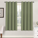 H.Versailtex 2 Panels Blackout Curtains Thermal Insulated Grommet Top Solid Color Curtains