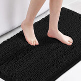 H.Versailtex 1 Piece Bath Mat Non Slip Chenille Bath Mats for Bathroom