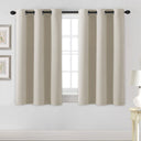 H.Versailtex 2 Panels Blackout Curtains Thermal Insulated Grommet Top Solid Color Curtains