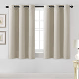 PrimeBeau Essential Blackout Thermal Insulated Curtain Drapes Set of 2 panels, 42 Series