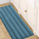 H.Versailtex 1 Piece Extra Thick Chenille Striped Pattern Shaggy Bath Rugs