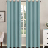 PrimeBeau Blackout Essential Grommet Thermal Curtain 2 Panels, W52" Long