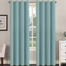 PrimeBeau Blackout Essential Grommet Thermal Curtain 2 Panels, W52" Long