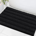 H.Versailtex 1 Piece Extra Thick Chenille Striped Pattern Shaggy Bath Rugs