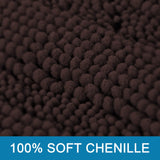 PrimeBeau Luxury Chenille Striped Bath Mats Set | Ultra Thick & Absorbent Non Slip Rugs 24“ x 36"