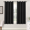 H.Versailtex 2 Panels Blackout Curtains Thermal Insulated Grommet Top Solid Color Curtains