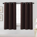 H.Versailtex 2 Panels Blackout Curtains Thermal Insulated Grommet Top Solid Color Curtains