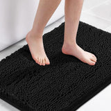 H.Versailtex 1 Piece Bath Mat Non Slip Chenille Bath Mats for Bathroom