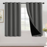 H.Versailtex Blackout Curtains for Bedroom with Black Liner 1 Panel