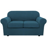 PrimeBeau Thicker Jacquard Fabric 3 Pieces Loveseat & Oversize Loveseat Covers for 2 Cushion Sofa Couch Slipcovers (Base Cover Plus 2 Seat Cushion Covers)