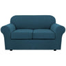 PrimeBeau Thicker Jacquard Fabric 3 Pieces Loveseat & Oversize Loveseat Covers for 2 Cushion Sofa Couch Slipcovers (Base Cover Plus 2 Seat Cushion Covers)
