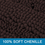PrimeBeau Luxury Chenille Striped Bath Mats Set | Ultra Thick & Absorbent Non Slip Rugs 20“ x 32"