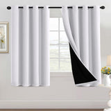 H.Versailtex Blackout Curtains for Bedroom with Black Liner 1 Panel