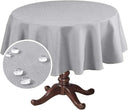 H.Versailtex Linen Textured Table Cloths Premium Solid Tablecloth Spill-Proof Waterproof Table Cover