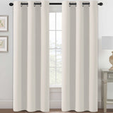 PrimeBeau Essential Blackout Thermal Insulated Curtain Drapes Set of 2 panels, 42 Series