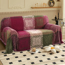 Premier Bohemian Cotton Sofa Cover Washable Throw Cover in Hippie-inspired Chenille Jacquard Fabric (71'' x 118'')