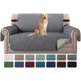 H.Versailtex Reversible Sofa Covers Water Repellent Chair Slipcover for Dogs Pets Furniture Protector