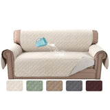 PrimeBeau 100% Waterproof Loveseat Slipcover Furniture Protector for Pets Kids with Non-Skid Backing, Unique Decor and Easy Care