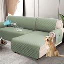 PrimeBeau 100% Waterproof Sectional Couch Covers 2-Piece Couch Cover L Shape Sofa Covers Washable for Dogs Non Slip (Sofa）