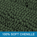 PrimeBeau Luxury Chenille Striped Bath Mats Set | Ultra Thick & Absorbent Non Slip Rugs 20“ x 32"