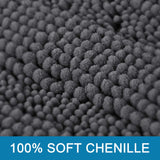 PrimeBeau Luxury Chenille Striped Bath Mats Set | Ultra Thick & Absorbent Non Slip Rugs 24“ x 36"