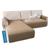 PrimeBeau 2 Piece L Shaped Couch Covers for Sectional Loveseat Couch Cover with Chaise Lounge 100% Waterproof Furniture Covers for Pets
