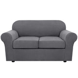 PrimeBeau Thicker Jacquard Fabric 3 Pieces Loveseat & Oversize Loveseat Covers for 2 Cushion Sofa Couch Slipcovers (Base Cover Plus 2 Seat Cushion Covers)