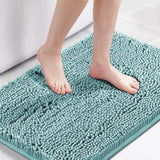 H.Versailtex 1 Piece Bath Mat Non Slip Chenille Bath Mats for Bathroom