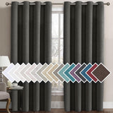 H.Versailtex 1 Panel Linen Blackout Thermal Insulated Grommet Curtain