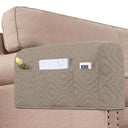 PrimeBeau Armrest Covers for Sofa Water Resistant Couch Arm Covers Remote Control Holder Sofa Armrest Organizer for Magazine, Tablet, Phone, iPad(Set of 2)