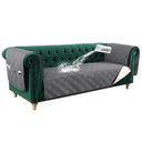 PrimeBeau 100% Waterproof Sofa & Oversize Sofa Covers Traditional Chesterfield Sofa Covers with Extra Long Armrest Cover Waterproof and Washable Thick Couch Cover for Dogs (1 Piece)
