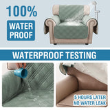PrimeBeau 100% Waterproof Armchair Covers Washable,Thick Soft Couch Cover for Dogs with Elastic Straps (Armchair, Diamond Shape)