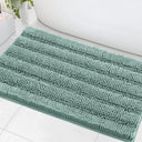H.Versailtex 1 Piece Extra Thick Chenille Striped Pattern Shaggy Bath Rugs