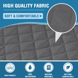 PrimeBeau 100% Waterproof Loveseat Slipcover Furniture Protector for Pets Kids with Non-Skid Backing, Unique Decor and Easy Care