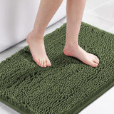 H.Versailtex 1 Piece Bath Mat Non Slip Chenille Bath Mats for Bathroom